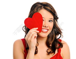 女孩爱心写真,爱心写真下的纯真魅力